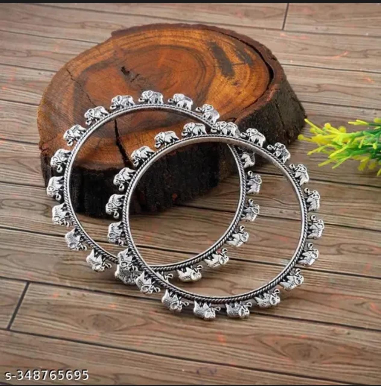 New oxodize german silver brass banglas new stock random size 2.6 & 2.8